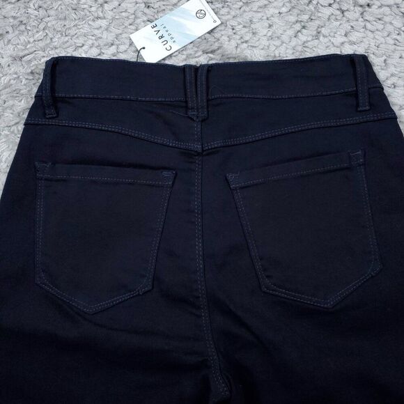 Curve Appeal Blue Curve Creator High Rise Boot Bootcut Jeans 8 29 Silver Buttons - Picture 3 of 8